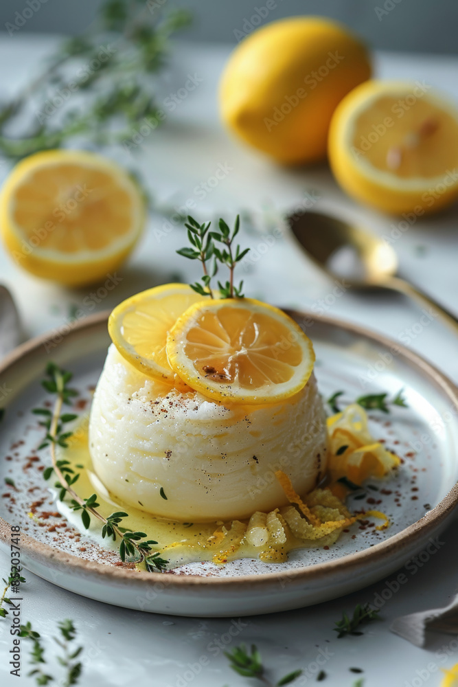 Refreshing Lemon Sorbet with Candied Peel Refreshing Lemon Sorbet with Candied Peel
