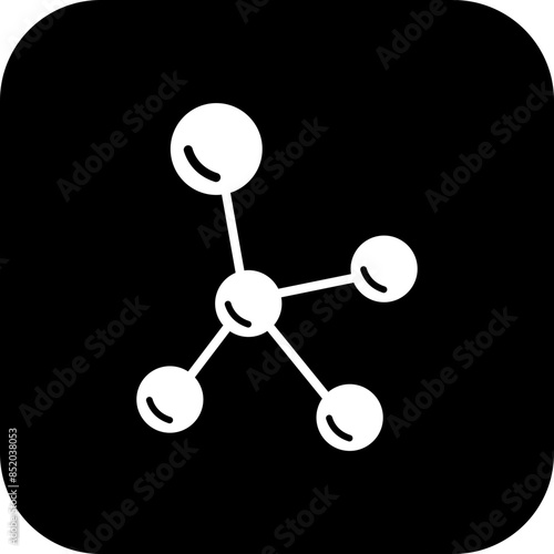 Molecule or formula icon in flat. The Chemistry chemical structure. Laboratory scientific research vector for apps or web. DNA cell protein Sign Silhouette isolated on transparent background