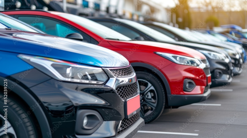 Cars is displayed at a dealership Cars is displayed at a dealership