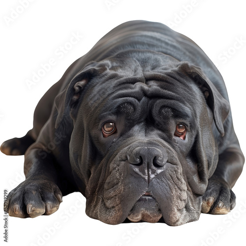 Neapolitan Mastiff  isolated on white background