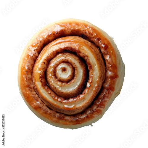 Wallpaper Mural Cinnamon roll on white background Torontodigital.ca
