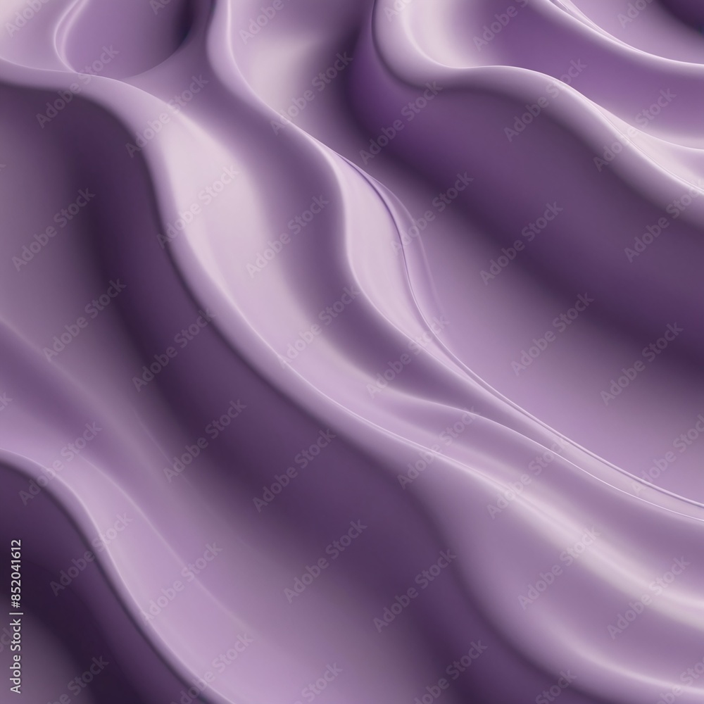 Obraz premium Platinum Edge of Lavender Curves Abstract 3D Render