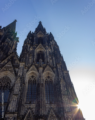 Konstfotografi Ornate gothic architecture of Hohe Domkirche St