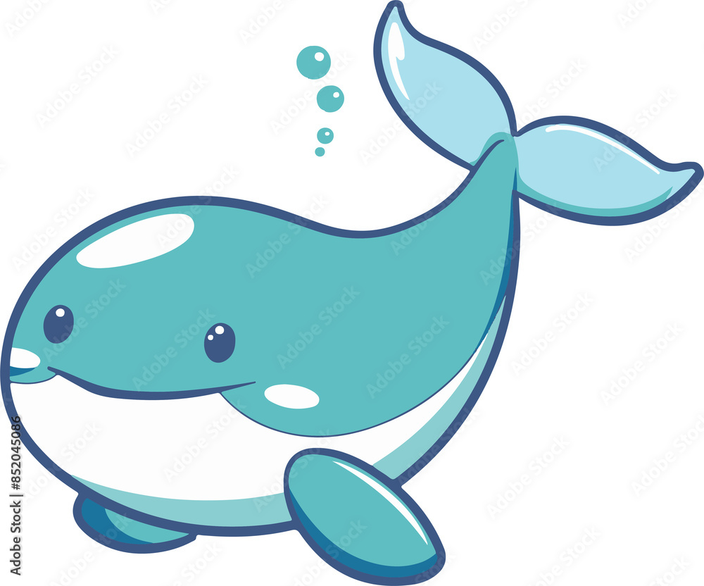 Obraz premium whale cartoon