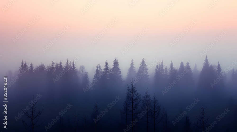 Obraz premium sunset under forest 