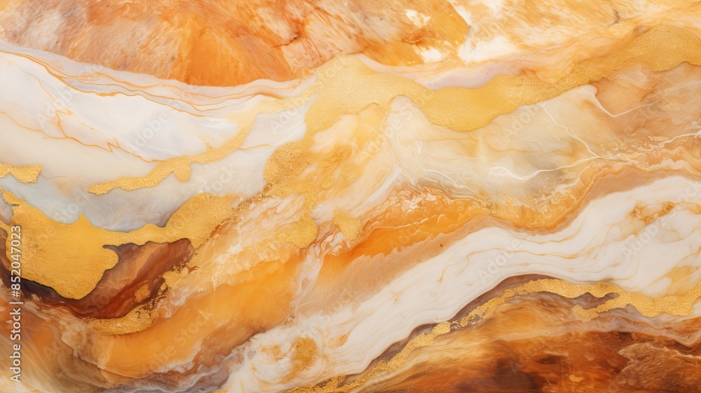 White and gold Marble Swirls And Agate Ripples Luxury Texture. Golden colors wallpaper. High quality AI generated image mural White and gold Marble Swirls And Agate Ripples Luxury Texture. Golden colors wallpaper. High quality AI generated image mural