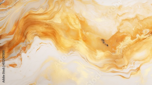 White and gold Marble Swirls And Agate Ripples Luxury Texture. Golden colors wallpaper. High quality AI generated image mural