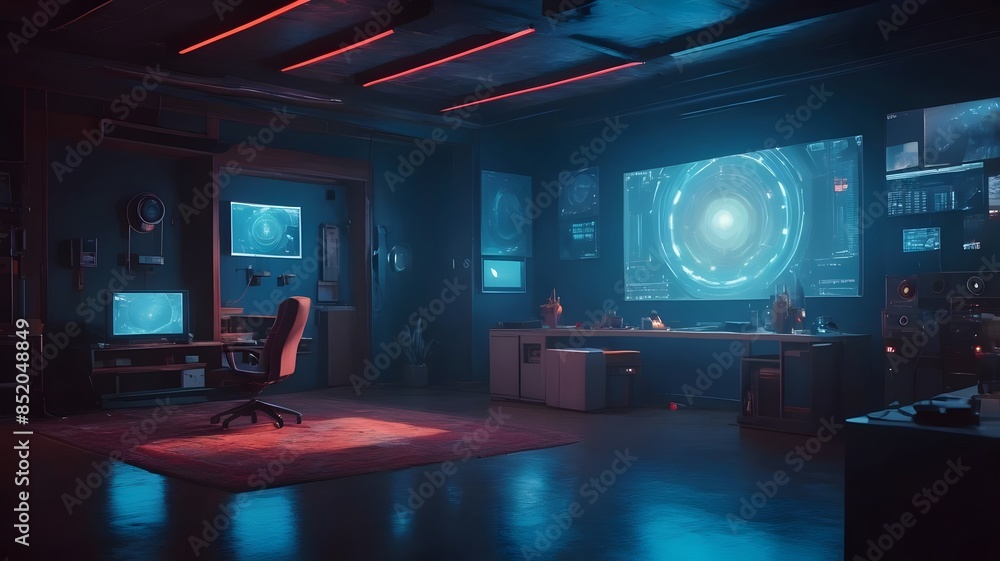 A simple computer room of the future A simple computer room of the future