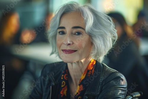 Wallpaper Mural Senior business woman in a wheelchair working in an inclusion office, surrounded by diverse colleagues. Torontodigital.ca