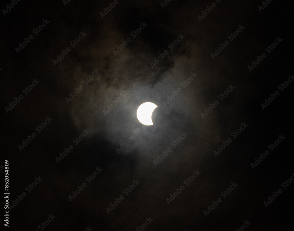 Cloudy Partial Eclipse Cloudy Partial Eclipse