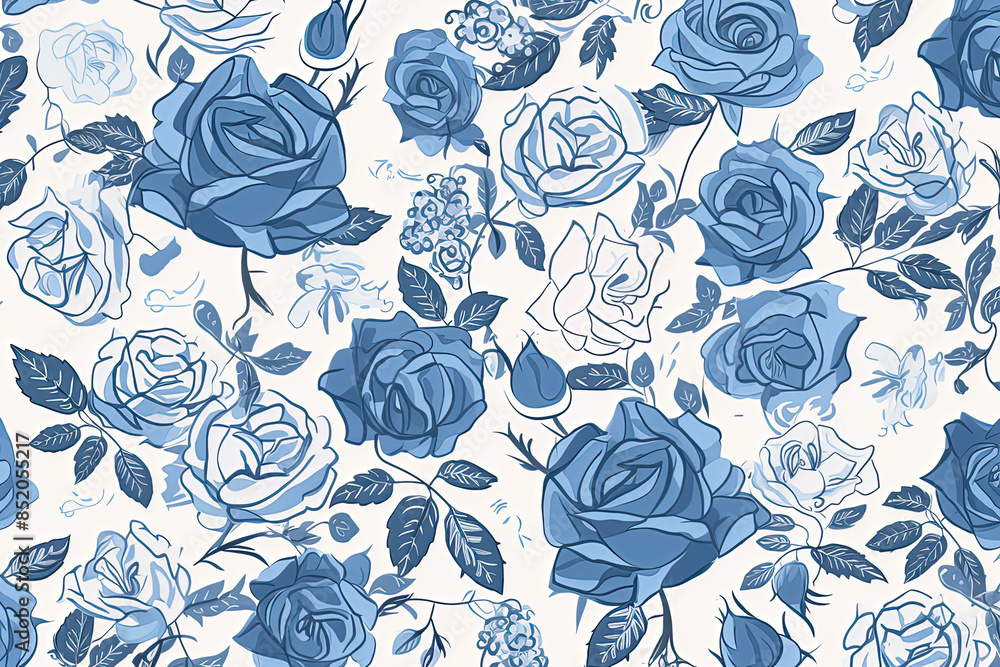 blue roses pattern blue roses pattern