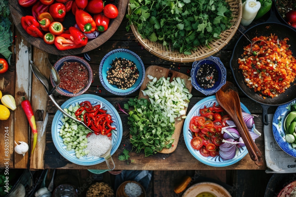 a person stirring food in a wok on a stove, Experiment with exotic cooking a person stirring food in a wok on a stove, Experiment with exotic cooking