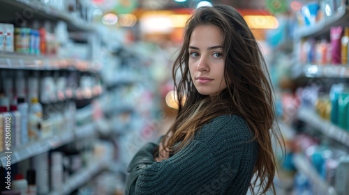 Young Woman Posing for Picture