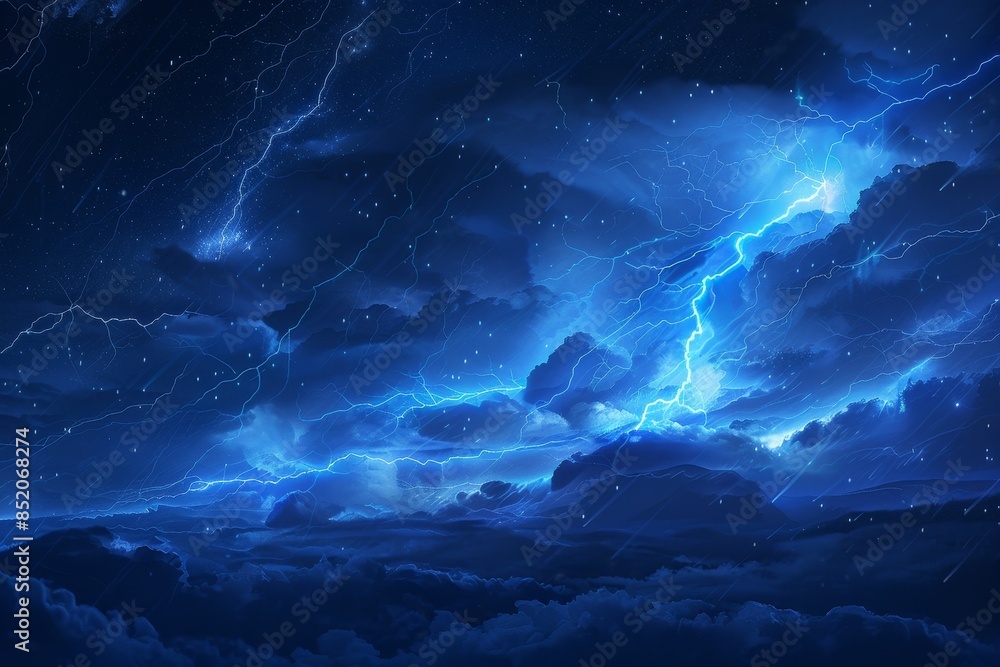 lightning in the sky Generative AI