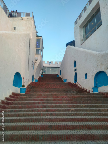 Montazah Hotel Seraidi at sun set. Annaba Algeria in mountain of Idough seraidi photo