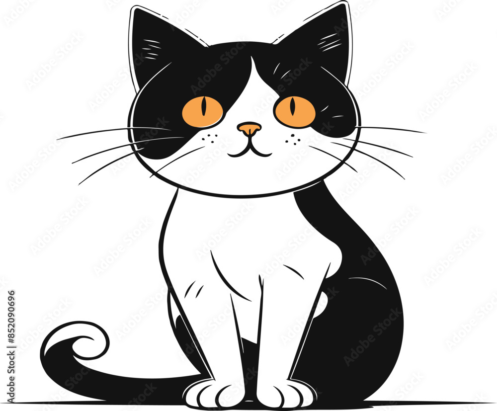 Obraz premium cat logo icon Silhouette vector art illustrator