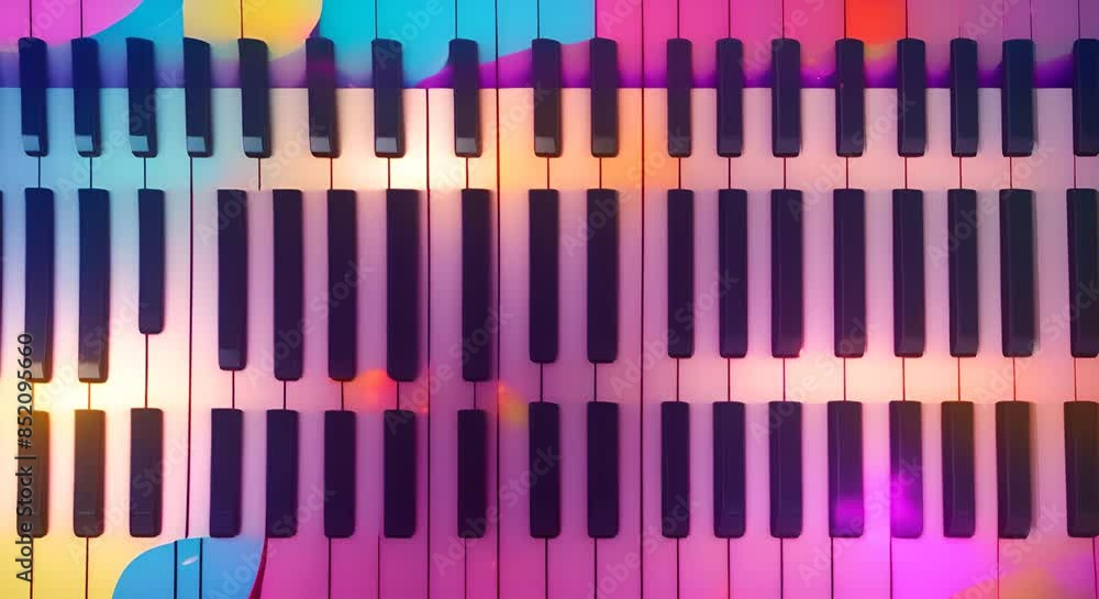 Vibrant abstract piano keyboard background for World Music Day event banner Concept World Music Day Abstract Keyboard Vibrant Colors Event Banner 4k Vibrant abstract piano keyboard background for World Music Day event banner Concept World Music Day Abstract Keyboard Vibrant Colors Event Banner 4k