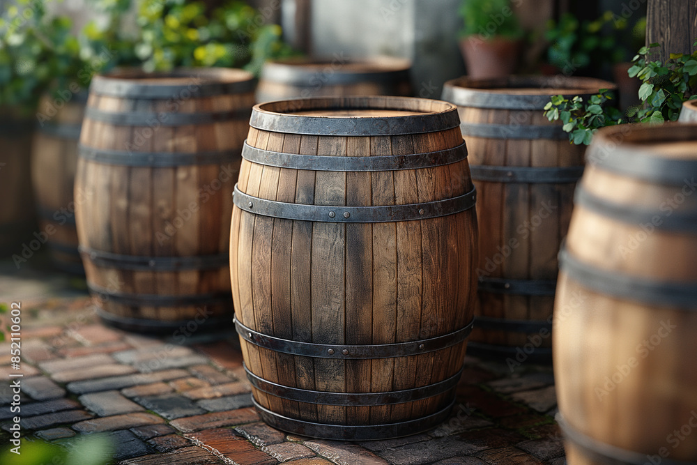 old wooden barrel old wooden barrel