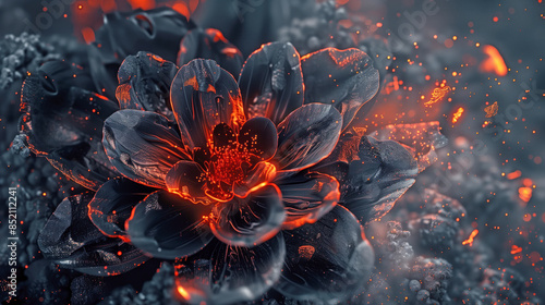 Ethereal Bloom: A Dance of Light and Petals