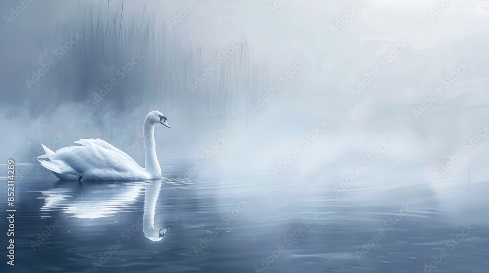 Obraz premium Capturing the frozen serenity and arctic tranquility in a display of icy elegance