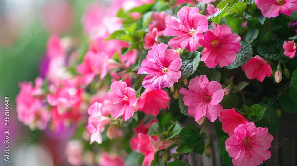 Impatiens walleriana Extensive watering a highly favored plant for balconies Impatiens walleriana Extensive watering a highly favored plant for balconies