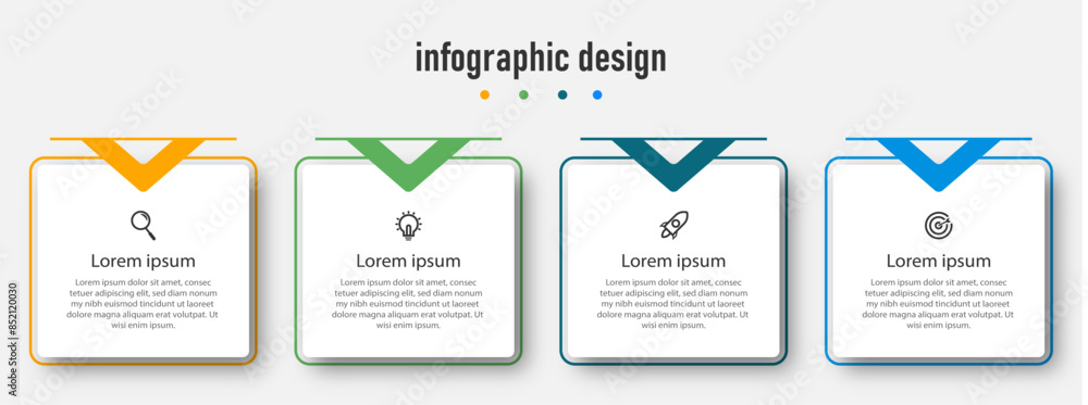 infographic design presentation business infographic template with 4 options infographic design presentation business infographic template with 4 options