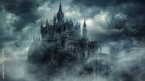 Dark Castle in the Clouds