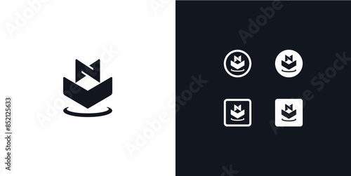 Amazing Vector Abstract new icon logo download, derived from the Abstract letter N and down arrow, can be used in various media easily, set, editable, Exclusive