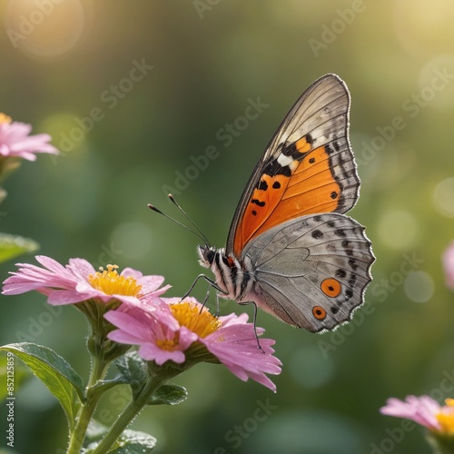 Vibrant Butterfly Elegance A Cinematic Morning in the Garden © GMeta