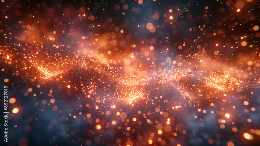 Fireworks at New Year and copy space - abstract holiday background Fireworks at New Year and copy space - abstract holiday background