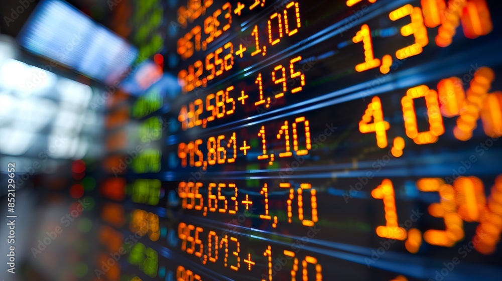 Obraz premium A background featuring forex trading, mutual funds, or stock market themes.