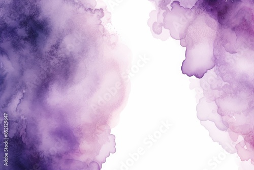 Wallpaper Mural dark watercolor texture, decorative border, white background Torontodigital.ca