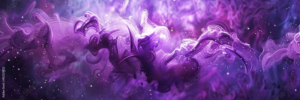 Fototapeta premium purple party music concept
