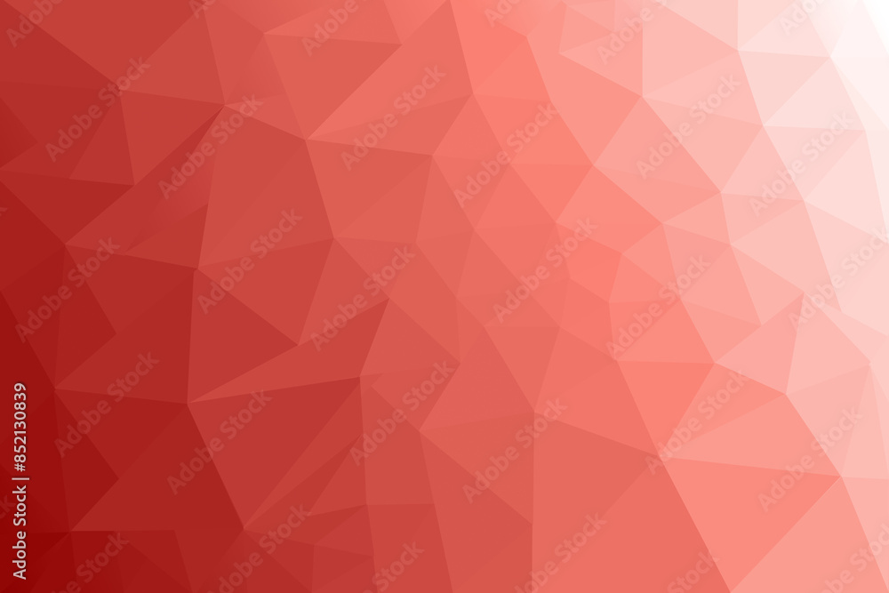 Fototapeta premium Red Peach Gradient Low Poly Geometric Background for Web Design and Projects