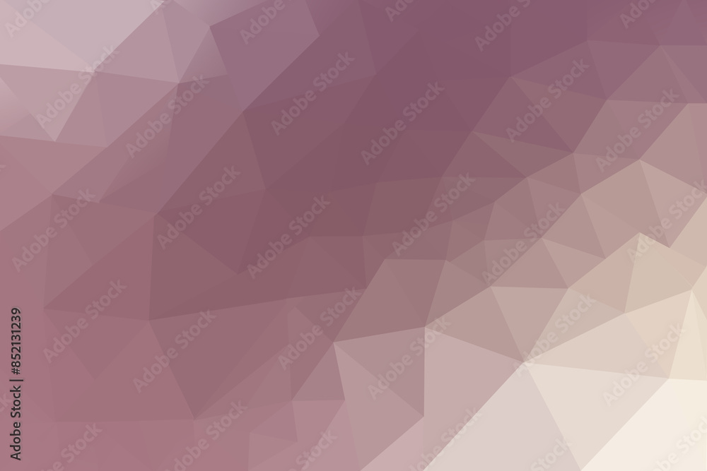 Fototapeta premium Low Poly Gradient Background with Shades of Pink Purple and Beige for Modern Design Uses