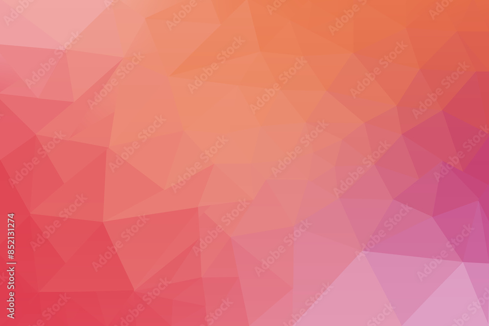 Low Poly Gradient Background in Shades of Pink and Orange for Modern Digital Design Low Poly Gradient Background in Shades of Pink and Orange for Modern Digital Design