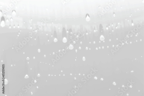 White water with ripples on the surface. Defocus blurred transparent white colored clear calm water surface texture with splashes and bubbles. Water waves with shining pattern texture background.