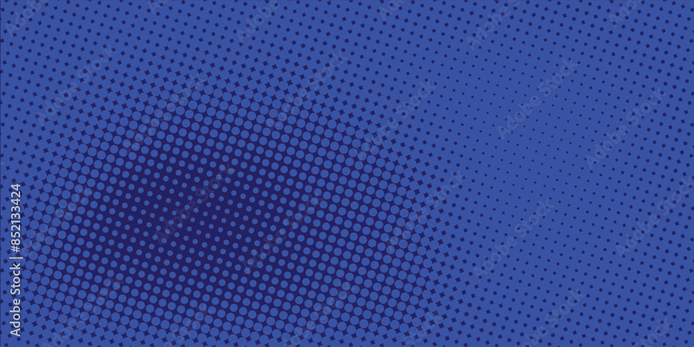 Vector abstract blue background frame of geometric shapes. Circular ornament. Pattern of dots, particles, molecules, fragments. Poster for technology, medicine, presentations, comic halftone Vector abstract blue background frame of geometric shapes. Circular ornament. Pattern of dots, particles, molecules, fragments. Poster for technology, medicine, presentations, comic halftone