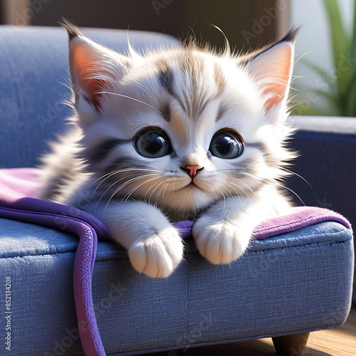 작고 귀여운 아기 고양이