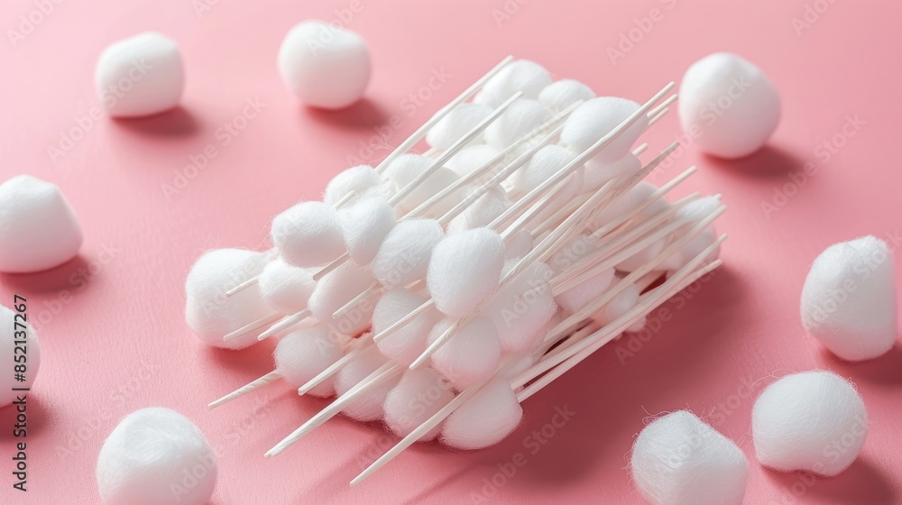 Cleansing Cotton Sponges Female Makeup Cosmetology and Hygienic Cotton Swabs Cleansing Cotton Sponges Female Makeup Cosmetology and Hygienic Cotton Swabs
