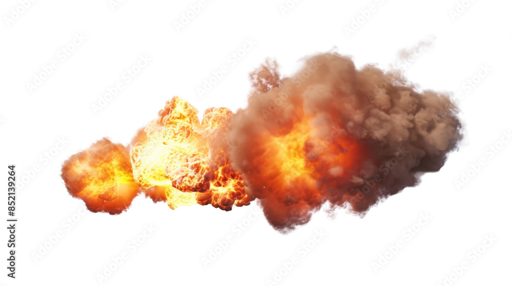 Explosion on transparent background Explosion on transparent background