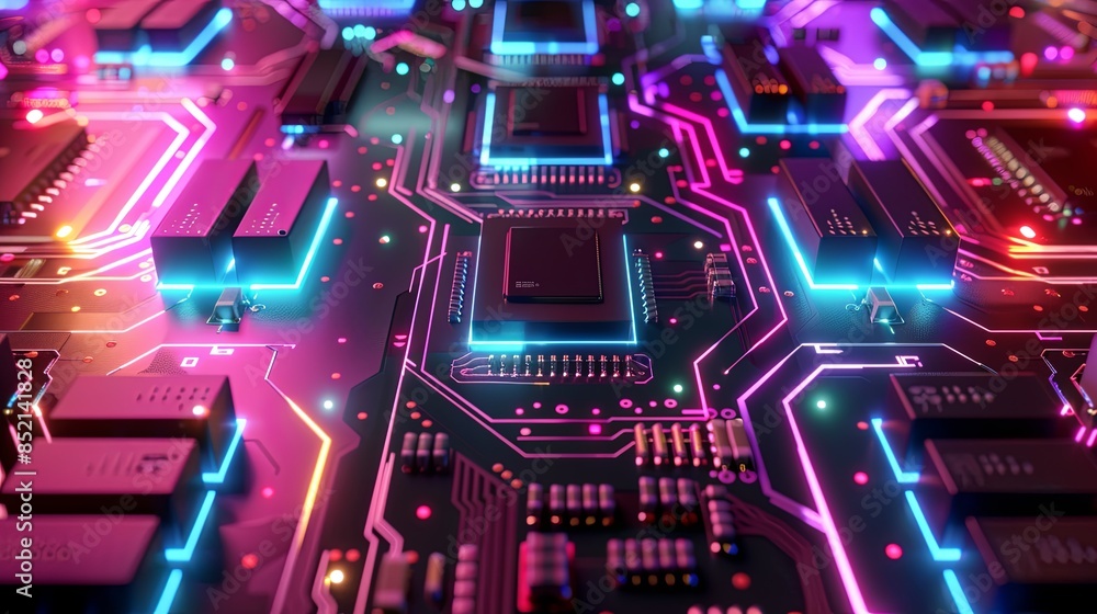 an abstract hardware board an abstract hardware board