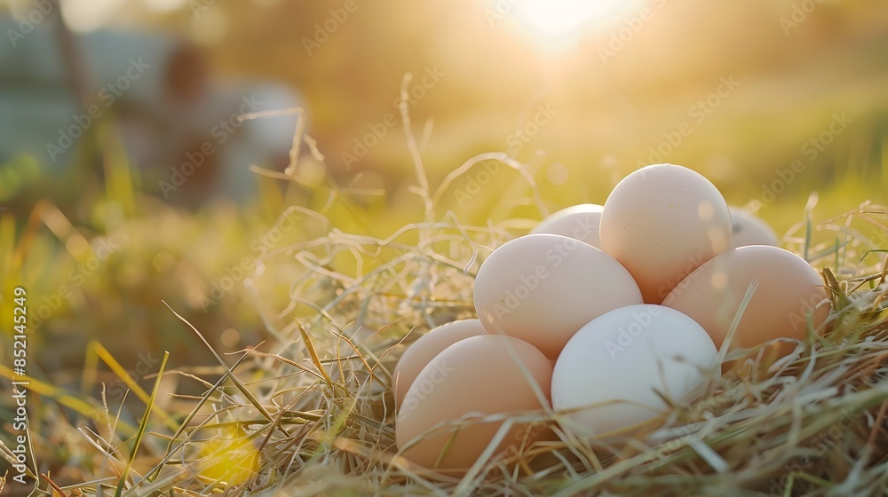 easter eggs in grass easter eggs in grass