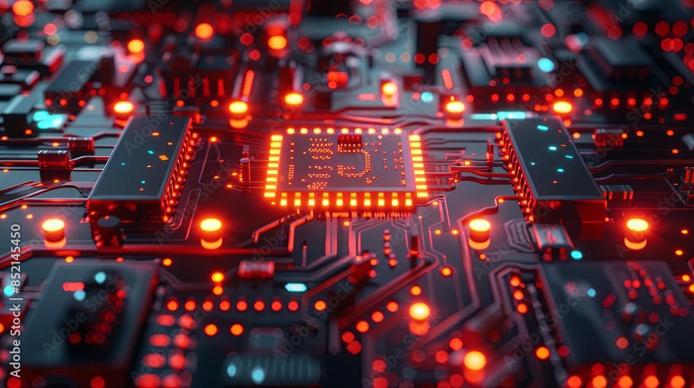 an abstract hardware board an abstract hardware board