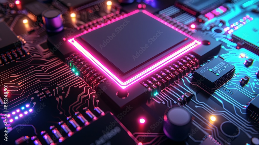 an abstract hardware board an abstract hardware board