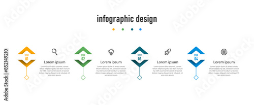 infographic design presentation business infographic template with 4 options