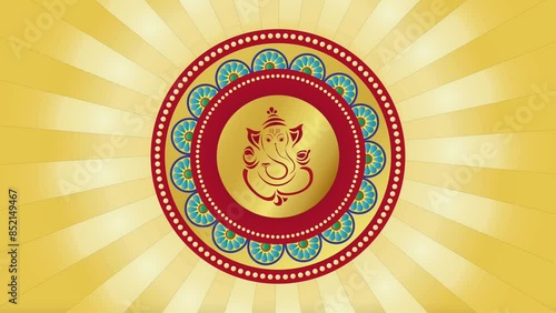 Ganesha indian god animation 4k