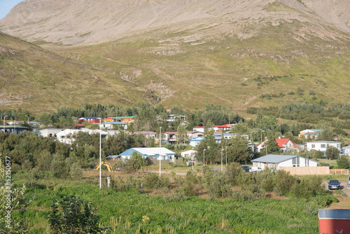 Village of Talknafjordur in the beautiful westfjords of Iceland photo