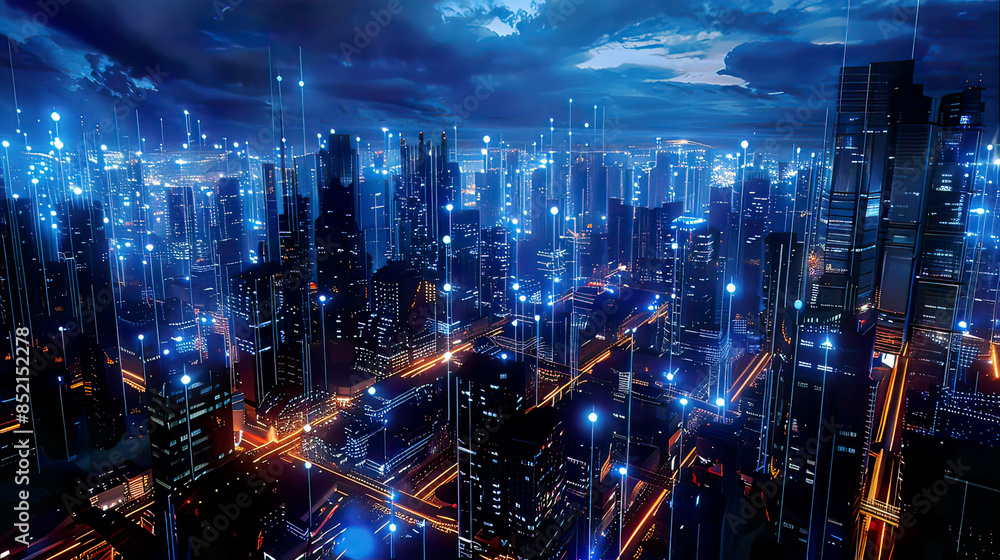 Fototapeta premium 5G technlogy Image High resolution