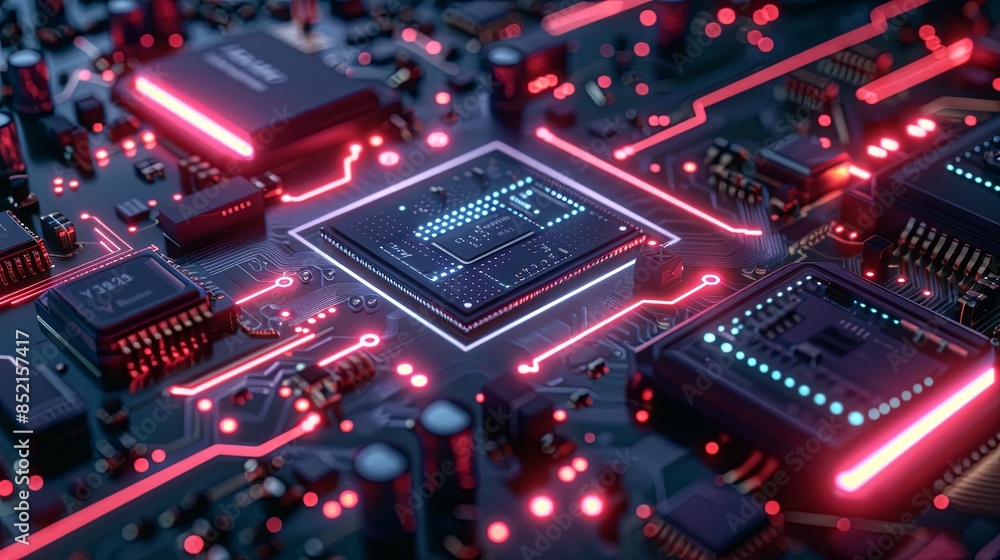 an abstract hardware board an abstract hardware board